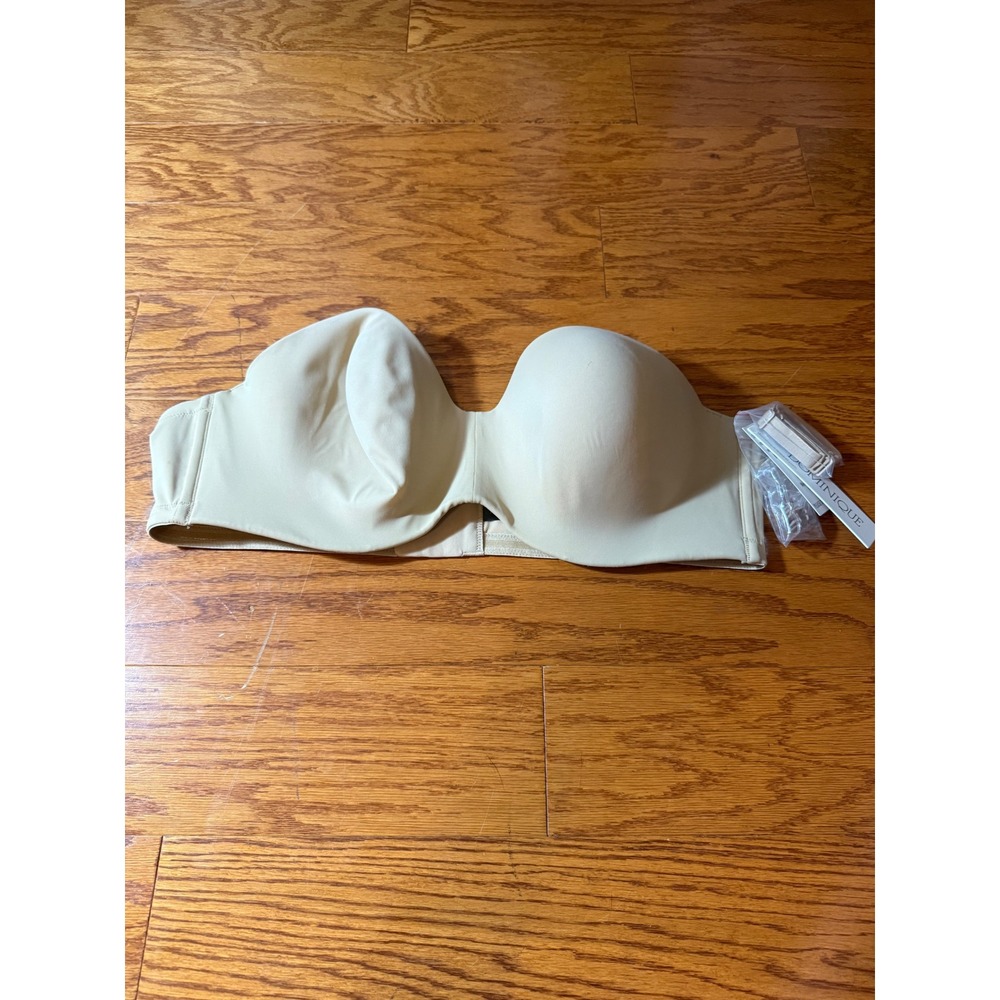 Dominique‎ Oceane Seamless Molded Convertible Strapless Bra Nude Sz 46B NWT